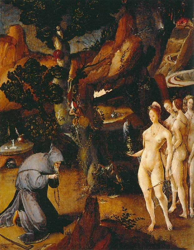 Cesar De Cock Temptation of St Anthony oil painting picture